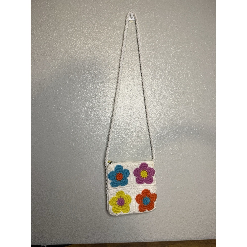 Cat & Jack‎ Girl Floral Crochet Shoulder Bag Hippie Boho